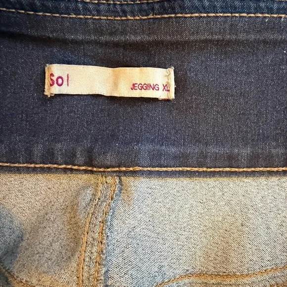 Blue Denim XL Jeggings - Picture 3 of 3